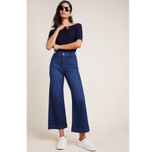 Anthropologie Denim - Anthropologie-Paige Transcend AnkleWide Leg NWT 25